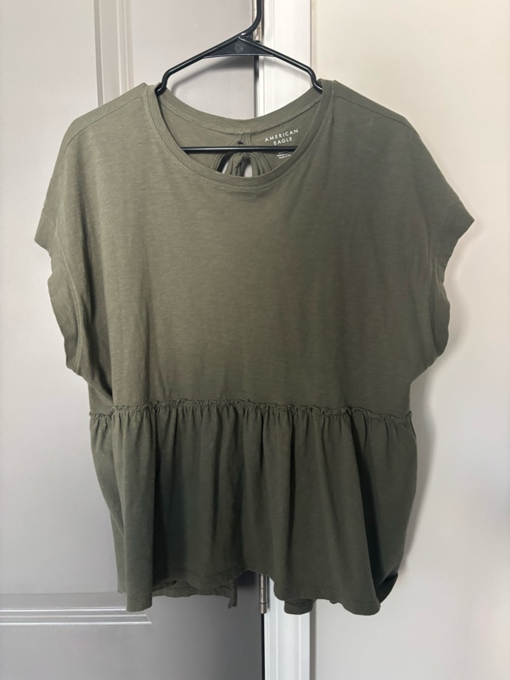 AE Peplum Short Sleeve Top